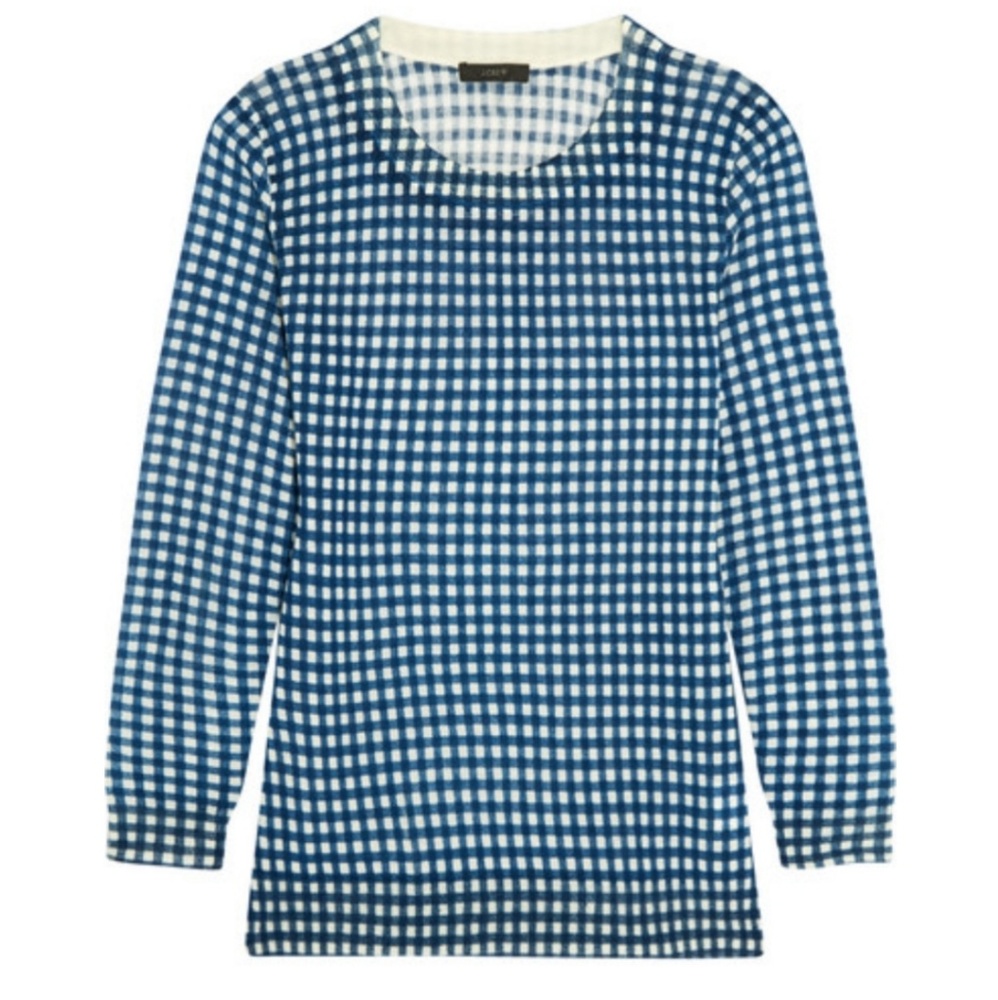 J Crew Tippi Gingham Sweater